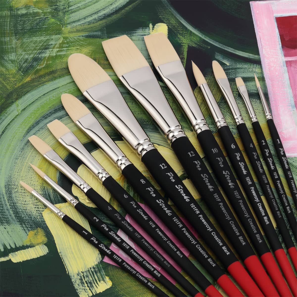 Pro Stroke Powercryl Short-Handle Brush Set
