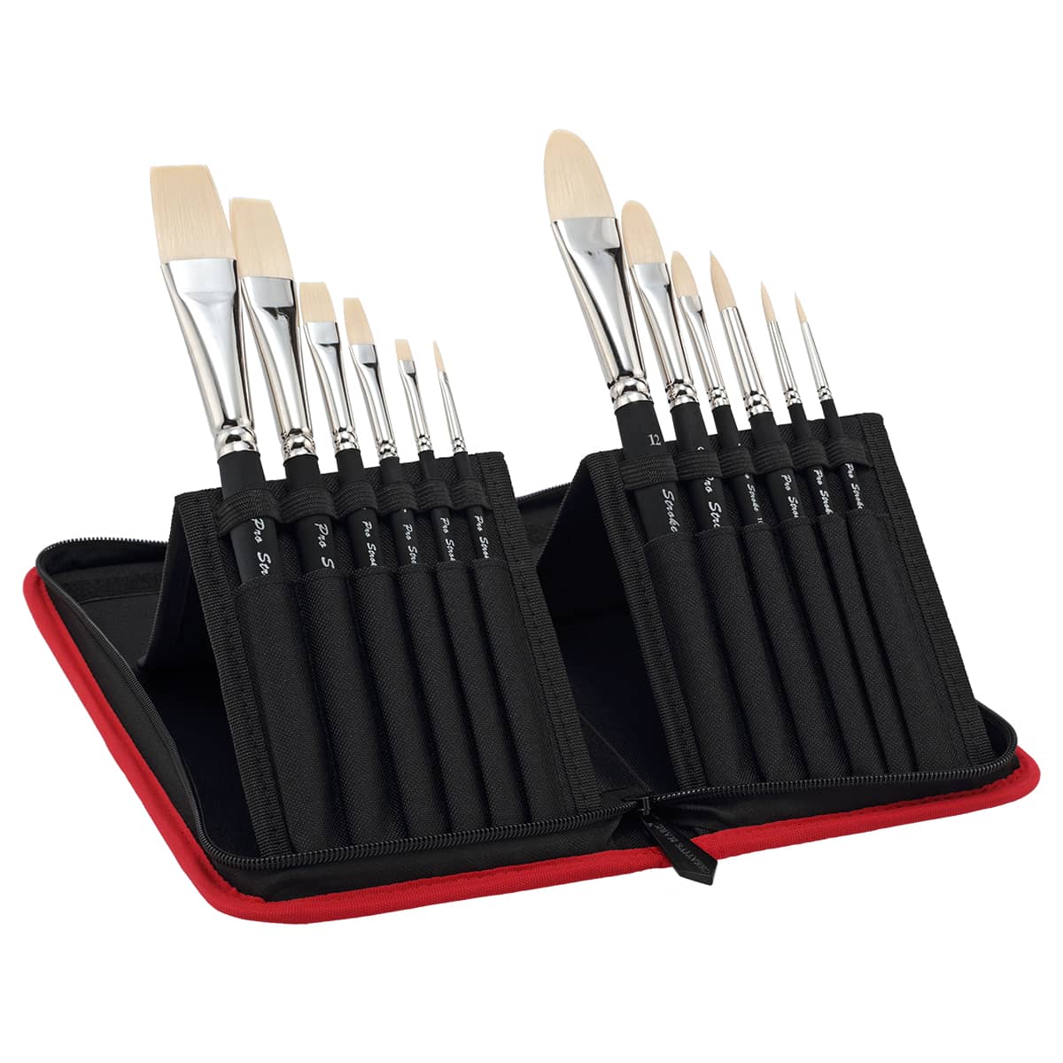 Prostroke Powercryl Short Handle Brush Set of 12