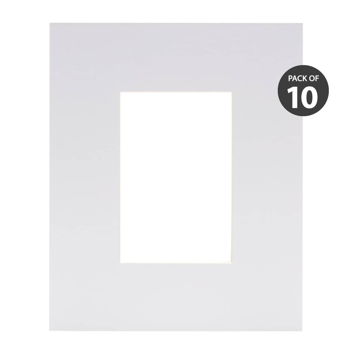 Mat Board Center, 25 Pack 8.5X11 White Cardboard Sheet, 1/8 Inch Thick,  Flat Cor