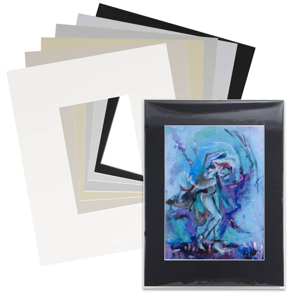 Packs of 10 Pyramid Pre-Cut Mat Packs With Krystal Seal Bags