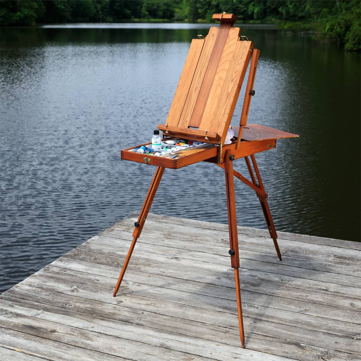 Safari 2 French Easel Walnut Finish