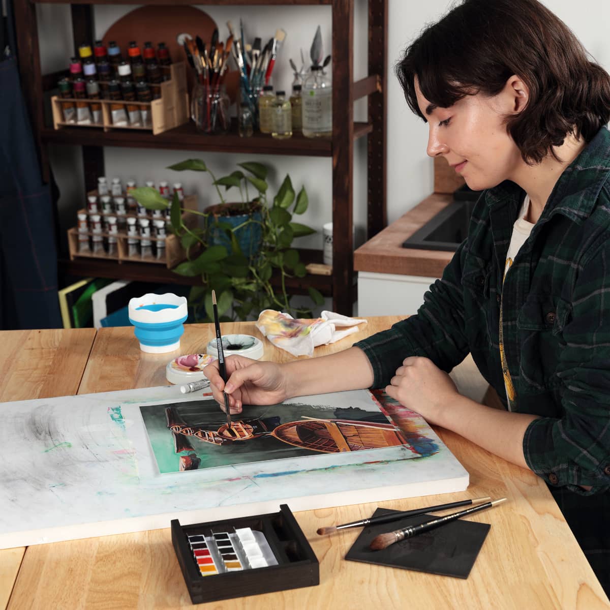 Schmincke Horadam Watercolor, Exclusive Limited Edition Wooden Box Set 