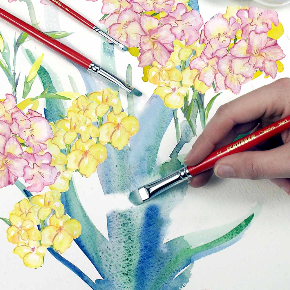 Scrubber Watercolor Brushes & Sets by Creative Mark