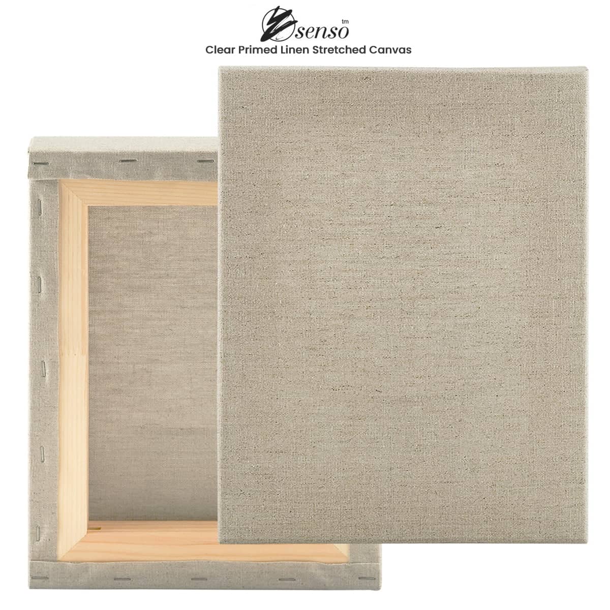 Senso Clear Primed Linen Stretched Canvas 1-1/2 Deep