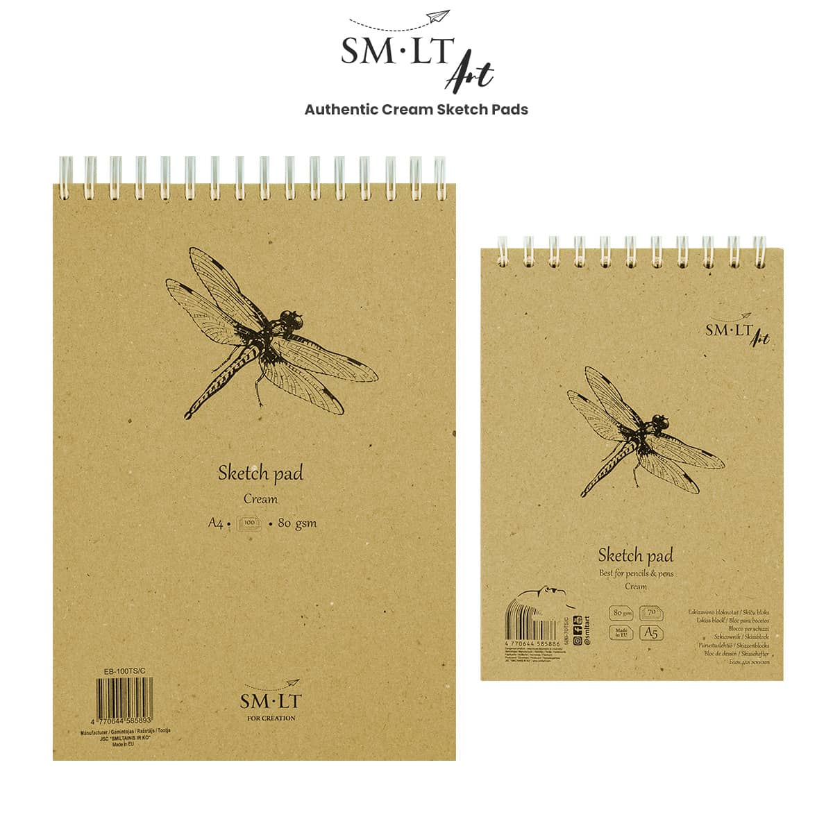 SMLT Authentic Cream Sketch Pads