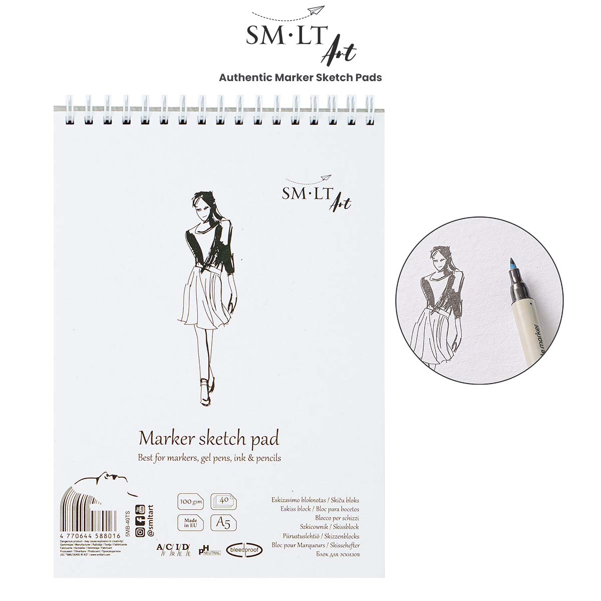 SMLT Authentic Marker Sketch Pads