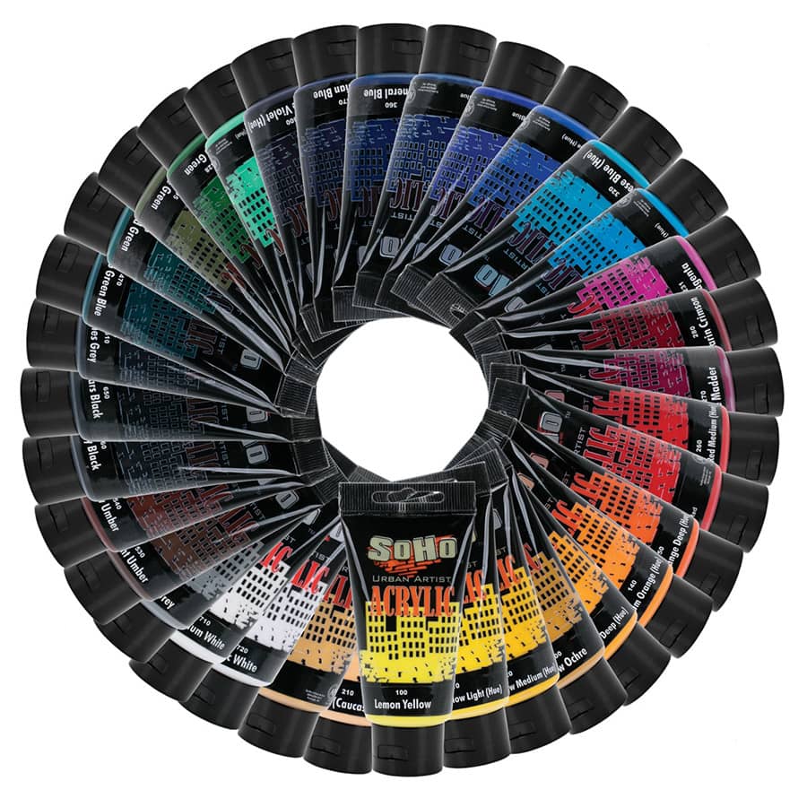 SoHo Urban Artist Acrylics Spectrum Set of 35