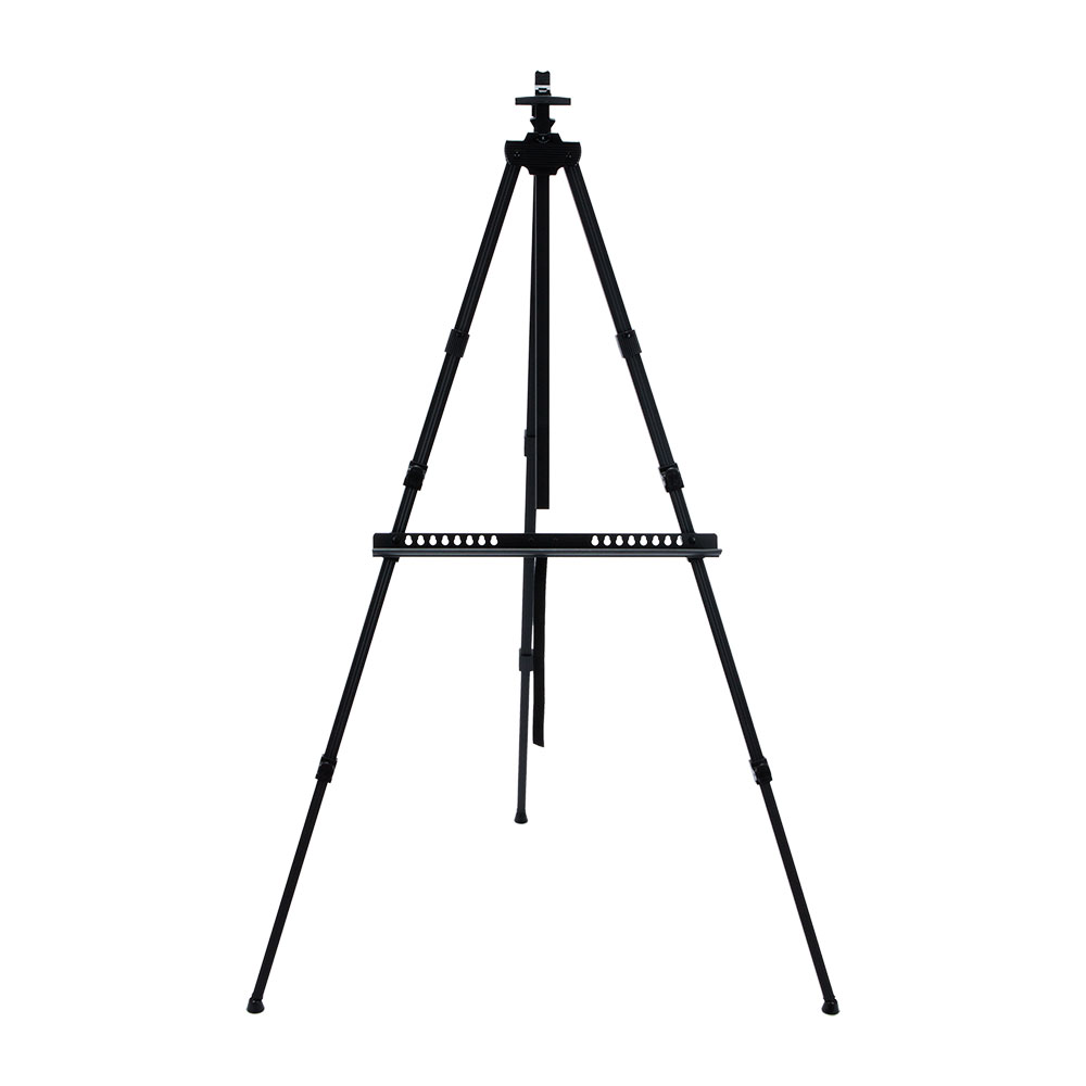 SoHo Artist Aluminum Field Easel, Black - Adjustable