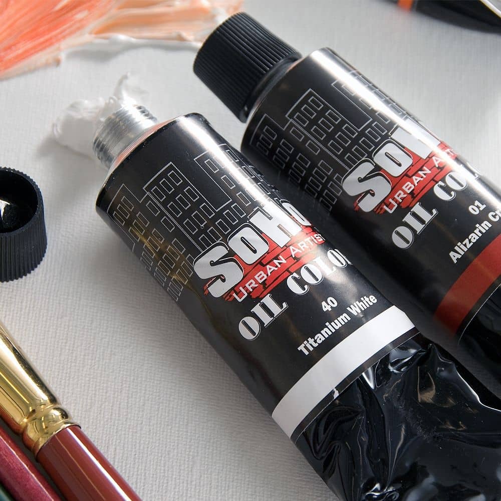 SoHo Artist Oil Color Titanium White 3 Pack, 170ml tubes