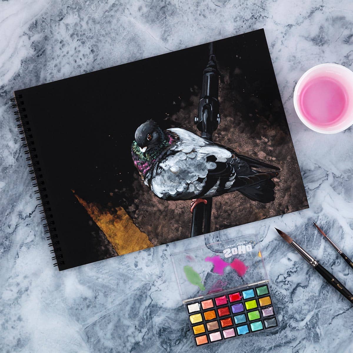 SoHo Urban Artist Black Watercolor Blocks, Pads, and Sheets
