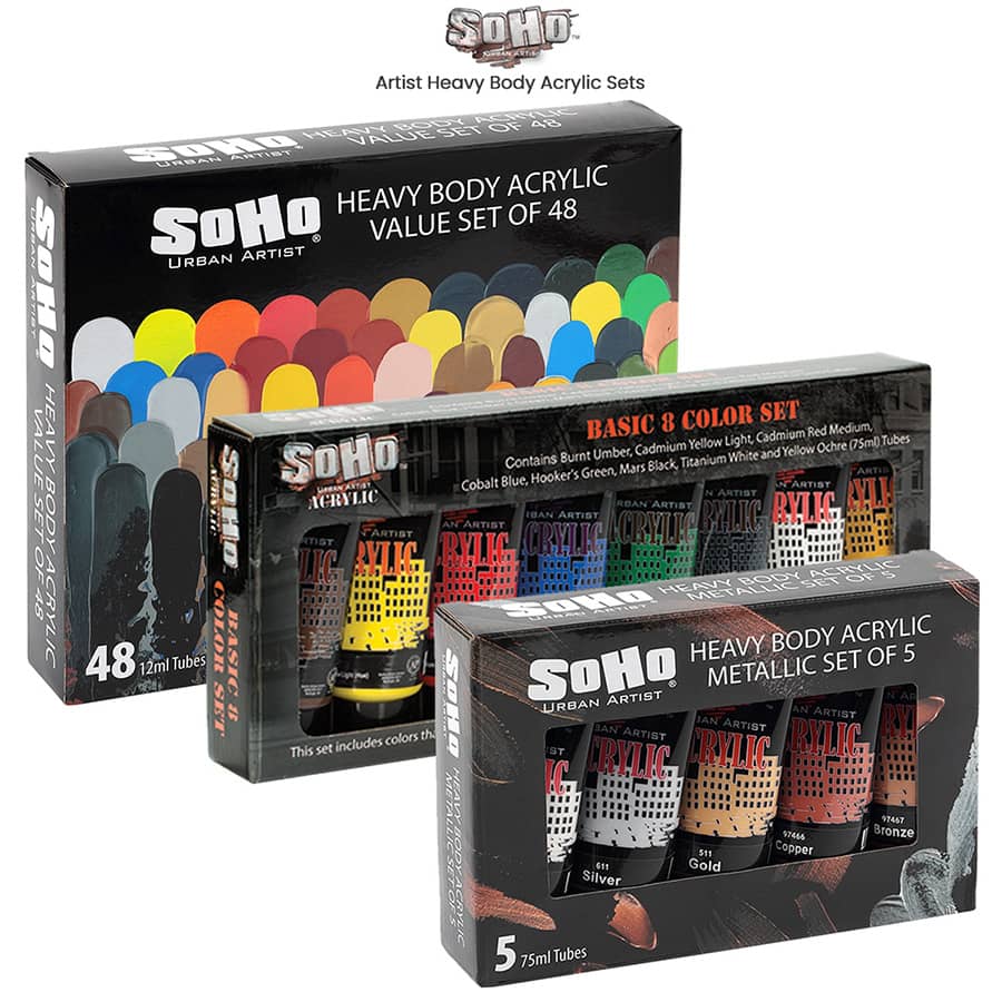SoHo Urban Artist Heavy Body Acrylic Paint Sets