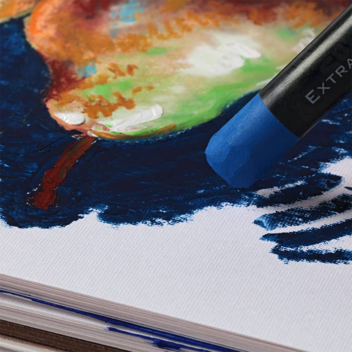 SoHo Urban Artist Oil Pastel Pads in use