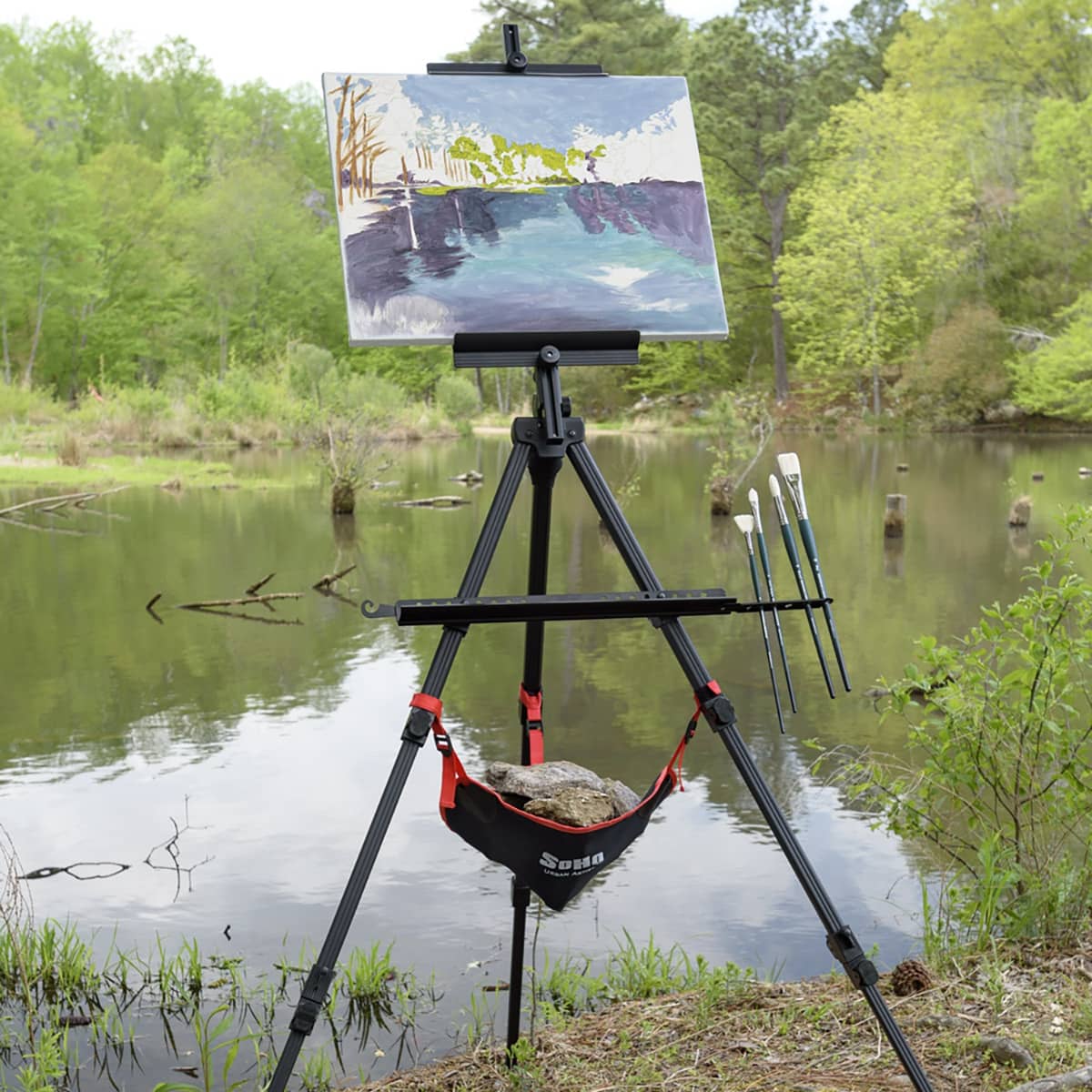 SoHo Tripod Easel Polyester Stone Bag