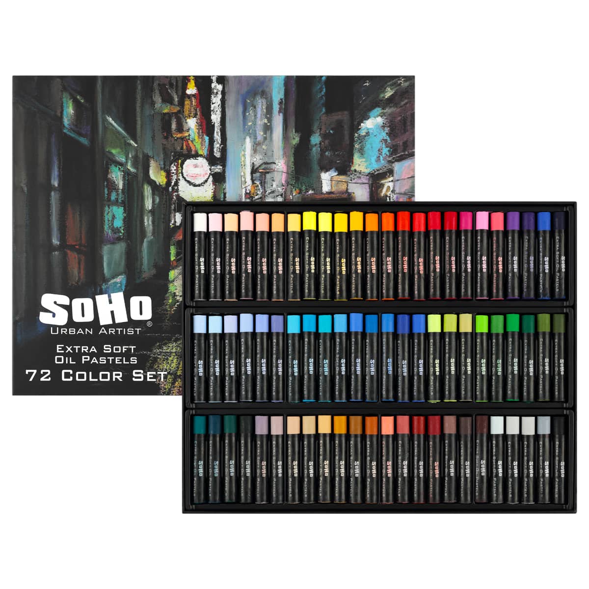 SoHo Urban Artist Extra Soft Oil Pastel Set of 72 Colors