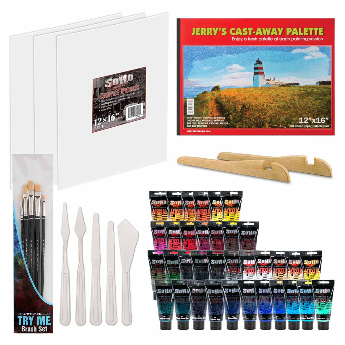 SoHo Urban Artist Acrylic Color Complete Painting Set of 35