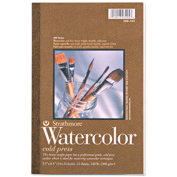 Strathmore 400 Series Toned Sketch Journal - 8-1/2'' x 5-1/2'', 128 pages,  Warm Tan, Hardbound