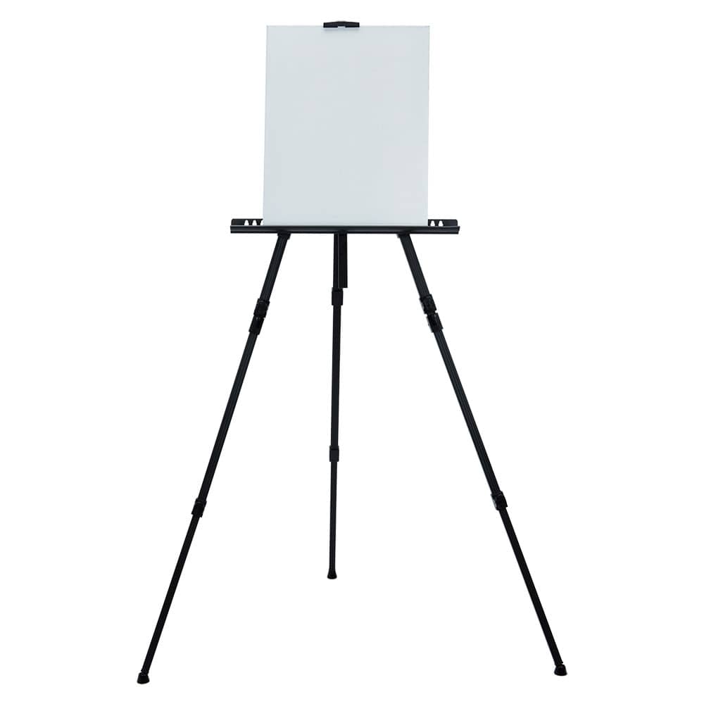 SoHo Artist Aluminum Field Easel, Black - Adjustable
