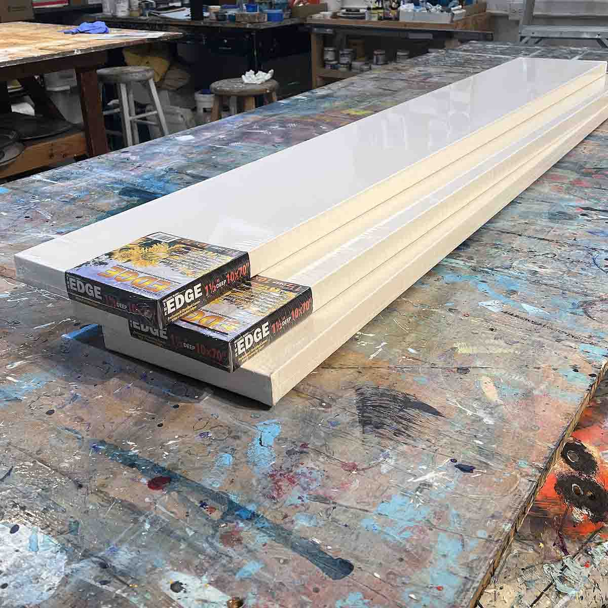 The Edge All Media Cotton Stretched Canvas Extra Long Sizes Singles & Boxes of 3