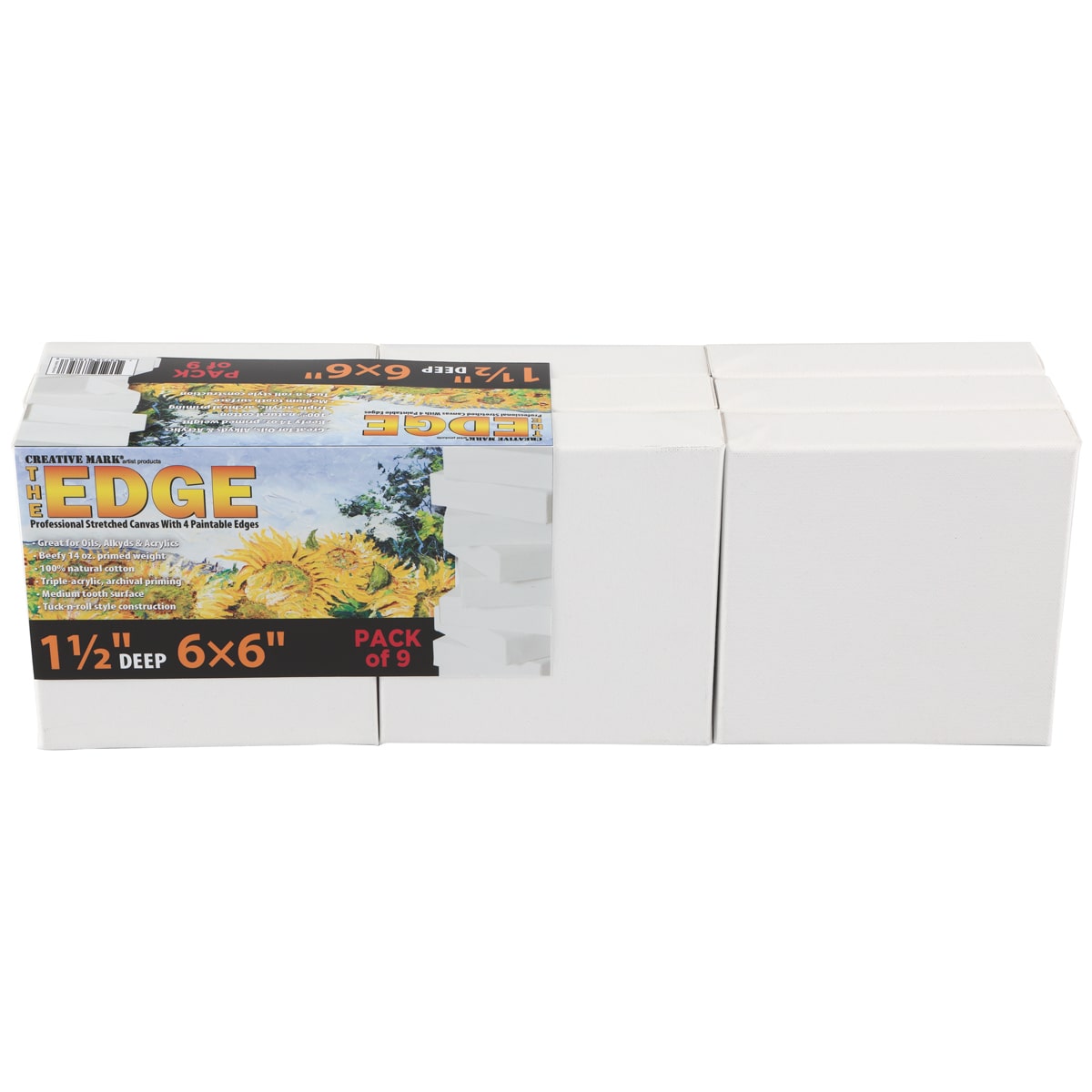 Strathmore 300 Series Canvas Paper Pad, Glue Bound, 6x6 inches, 10 Sheets  (115lb/187g) - Artist Paper for Adults and Students - Acrylic and Oil Paints