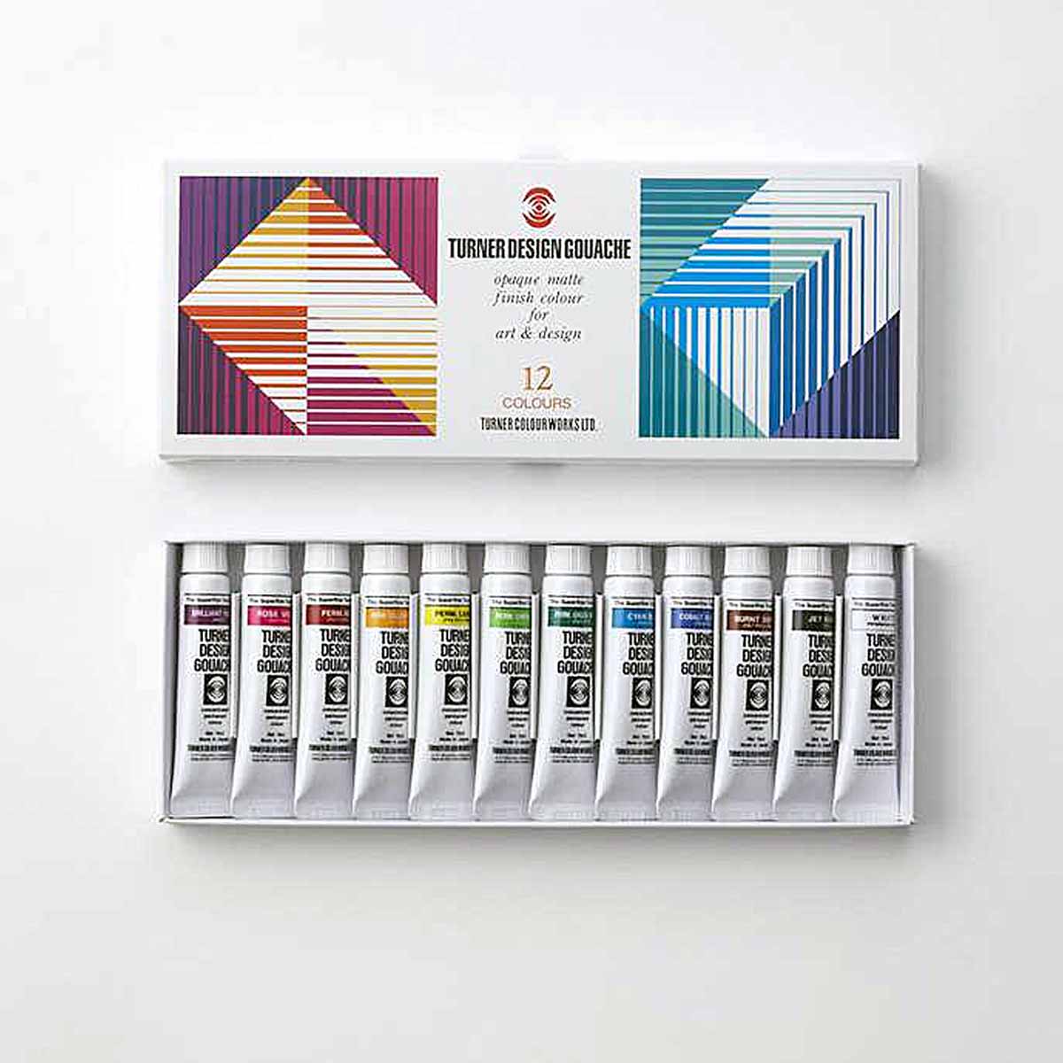 Turner Colour Design Gouache Set of 12 Colors, 11ml