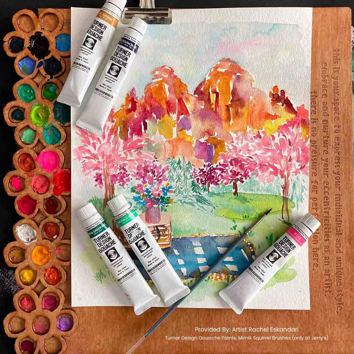 Turner Design Gouache Set of 18, 25ml Tubes