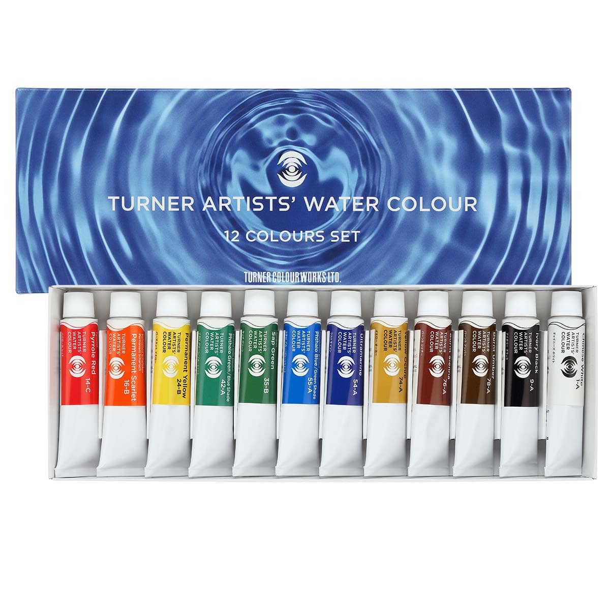 Turner Artists' Watercolor Set of 12, 15ml Colors