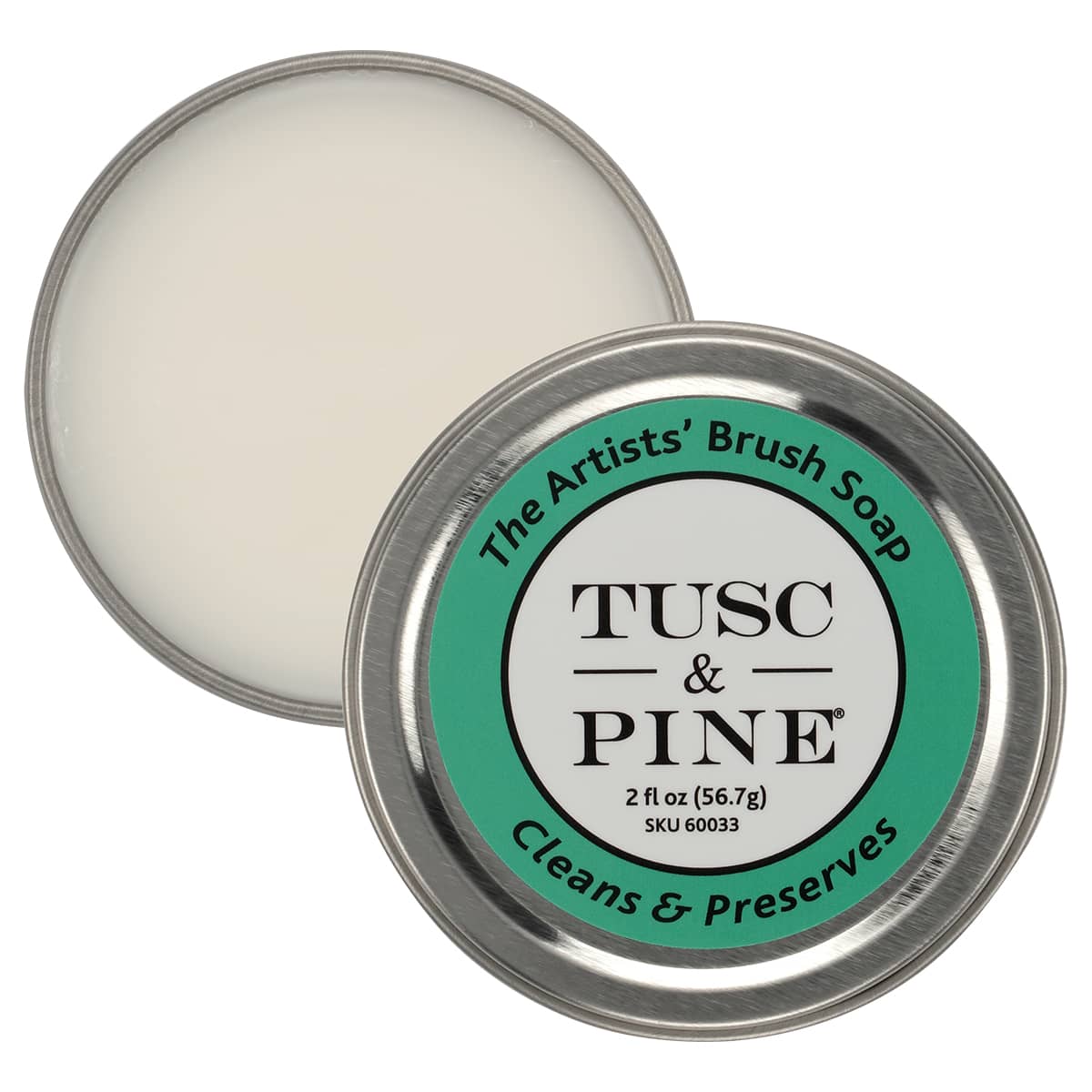 Tusc & Pine The Artists' Brush Soap, 2 oz Tin