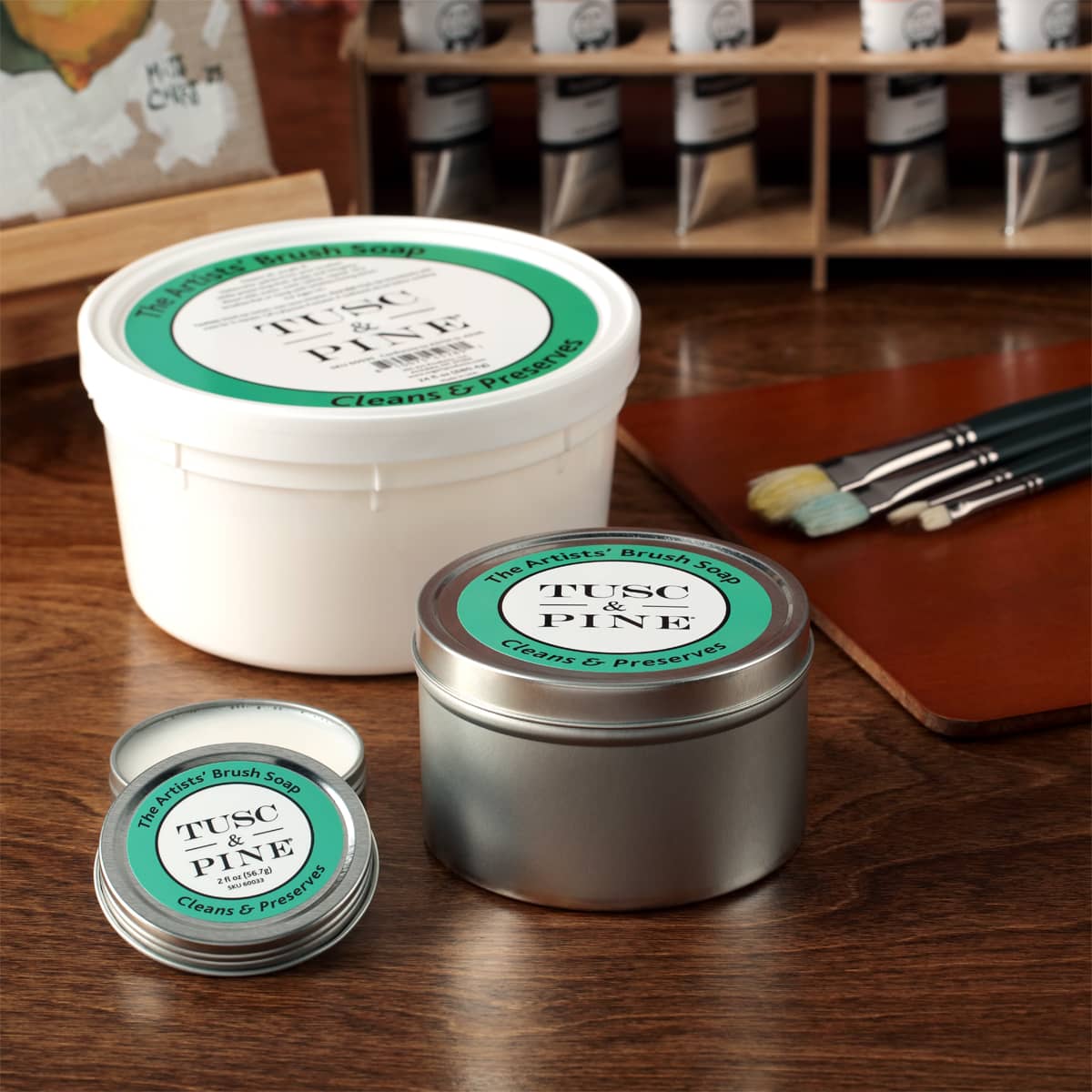 Tusc & Pine Brush Soap and Cleansing Oil