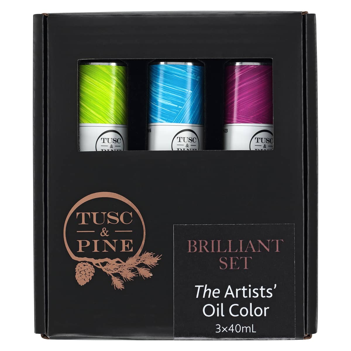 Tusc & Pine Oil Color Brilliant Set of 3, 40ml Tubes
