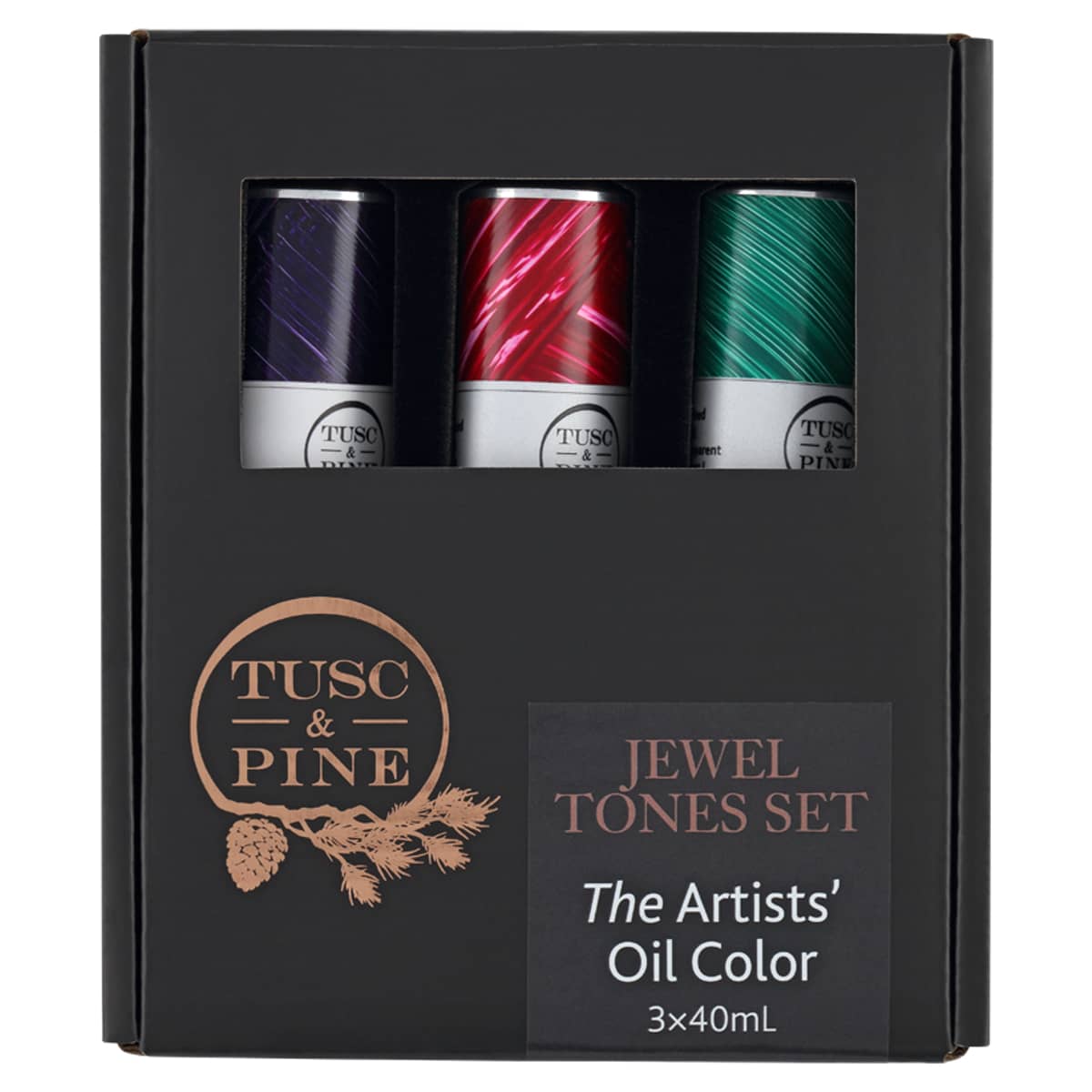 Tusc & Pine Oil Color Jewel Tones Set of 3, 40ml Tubes