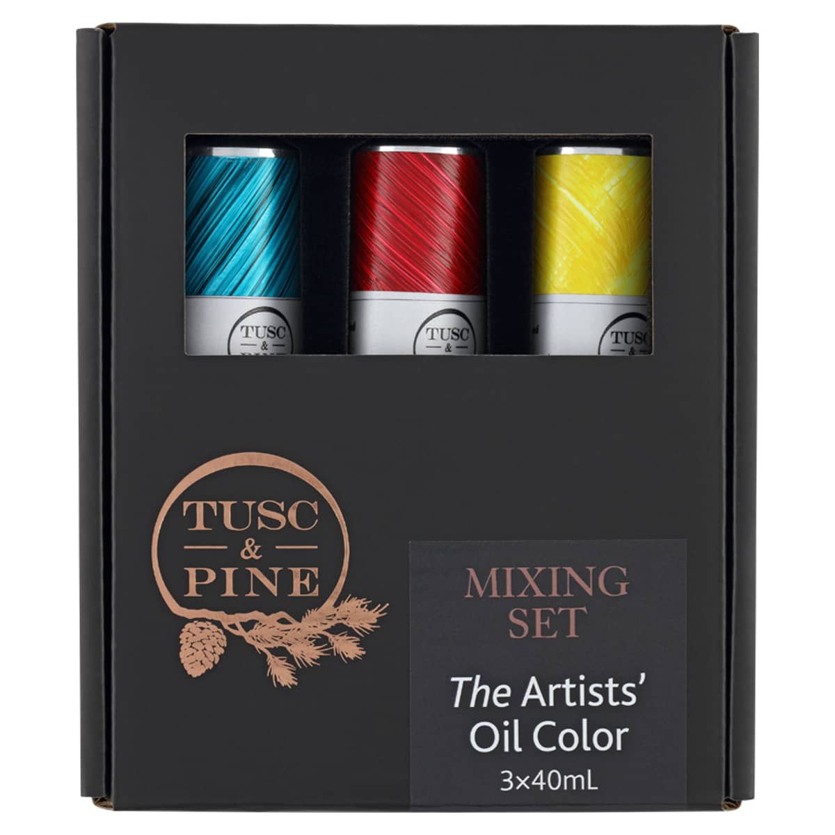 Tusc & Pine Oil Color Mixing Colors Set of 3, 40ml Tubes