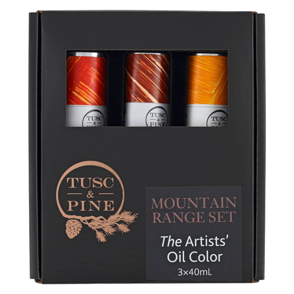 Tusc & Pine Oil Color Mountain Range Set of 3, 40ml Tubes