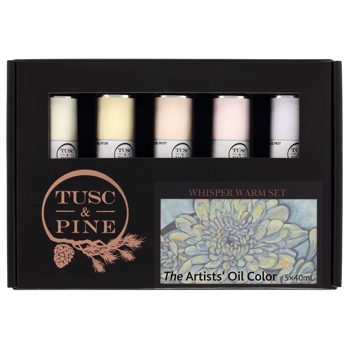 Tusc & Pine Oil Color Whisper Warms Set of 5, 40ml Tubes