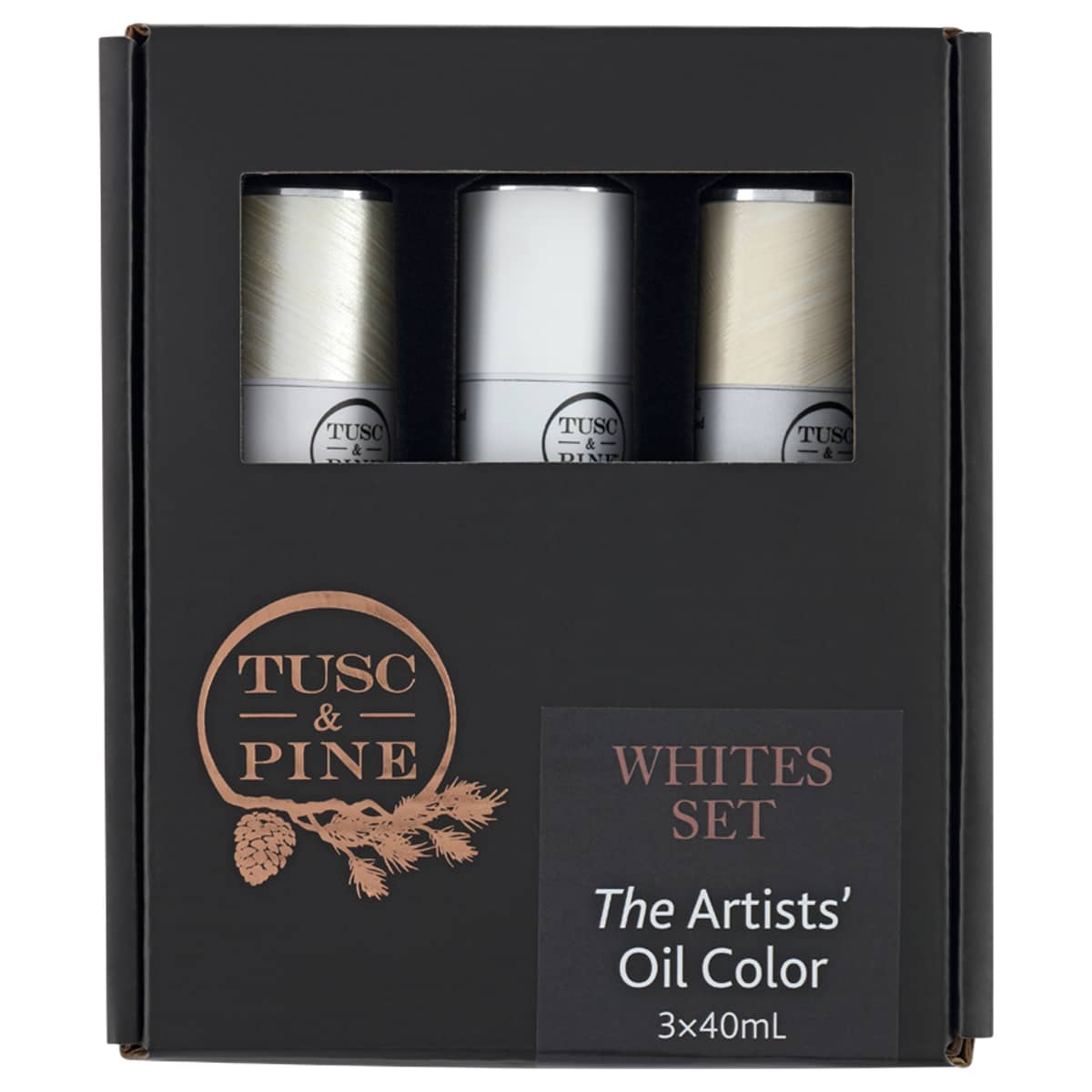 Tusc & Pine Oil Color Whites Set of 3, 40ml Tubes