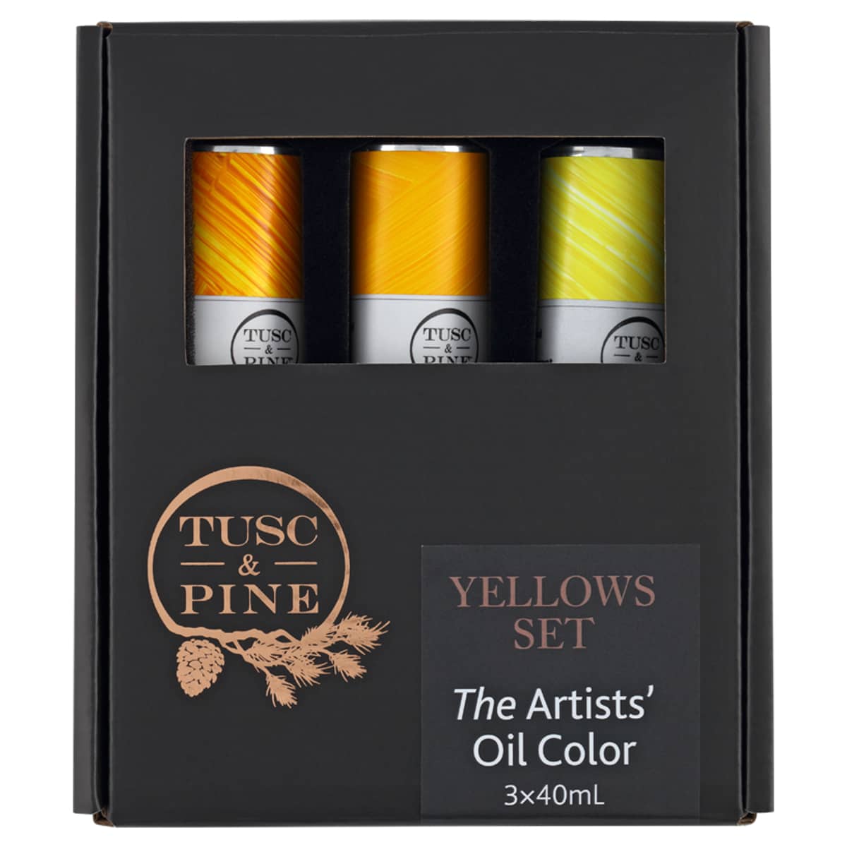 Tusc & Pine Oil Color Yellows Set of 3, 40ml Tubes