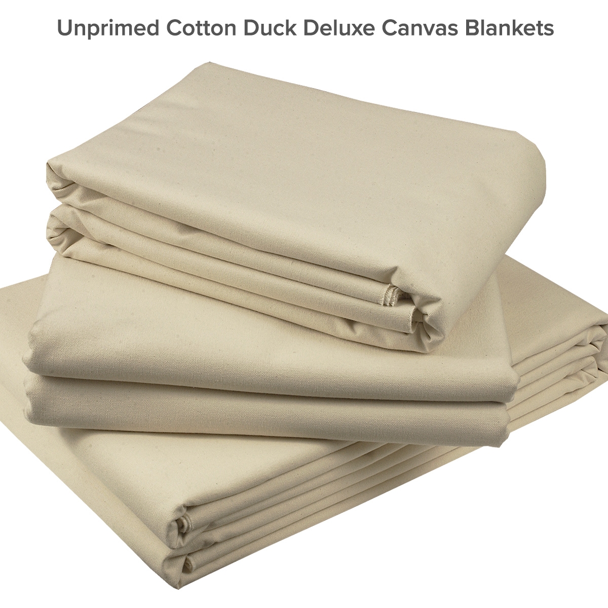 Unprimed Cotton Duck Deluxe Canvas Blankets