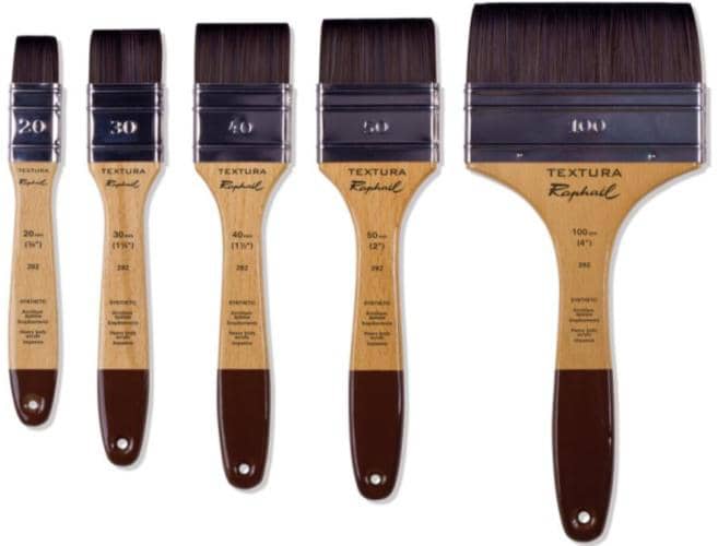 New York Central Colossus Varnish Brushes - Synthetic Hair Paint Brush Used  For Laying Down Large Areas Of Color and Varnishing - Size # 50 