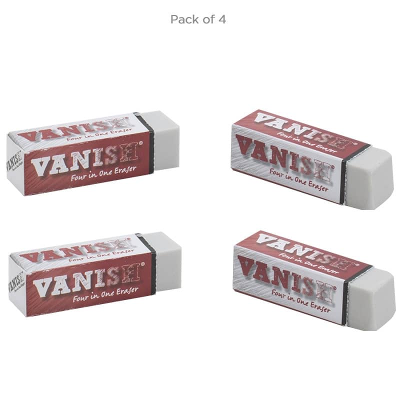 Vanish 4-in-1 Eraser - Pack of 4