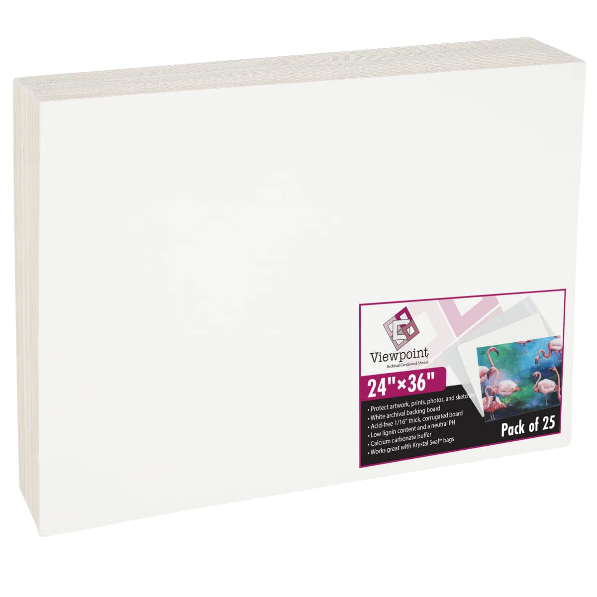 Foam Board 24 x 36 x 3/16 (5mm) - 12 Pack - White Poster 24x36 in