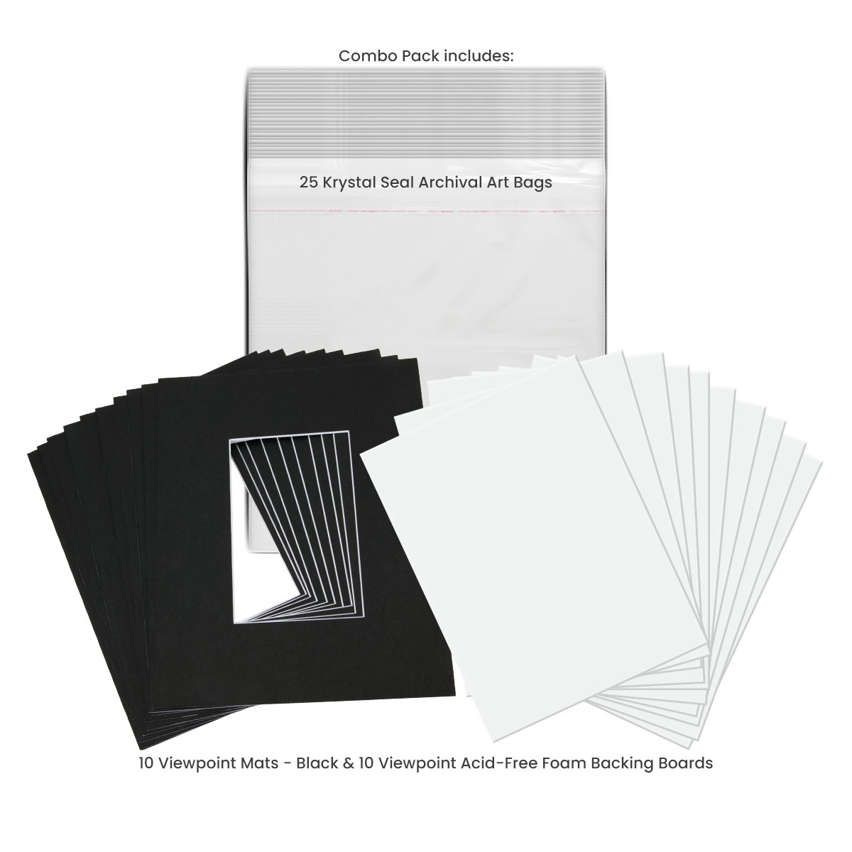 It Supplies - ClearBags Premium Laminated Bags for Stretched Canvas 5x7 100  Pack