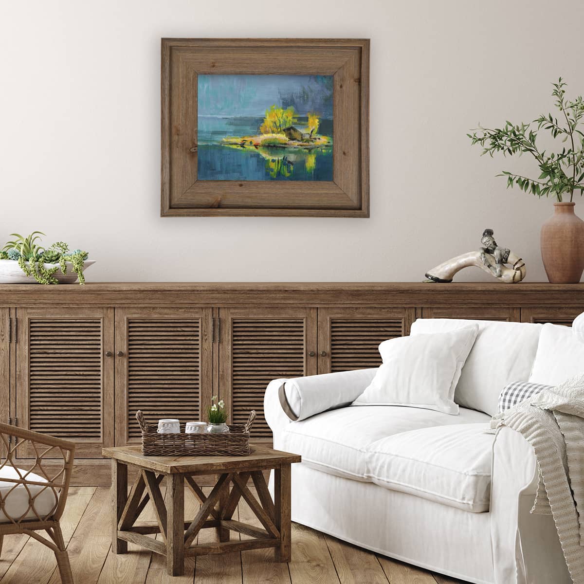 Vintage Barnwood Brown/Grey Frame