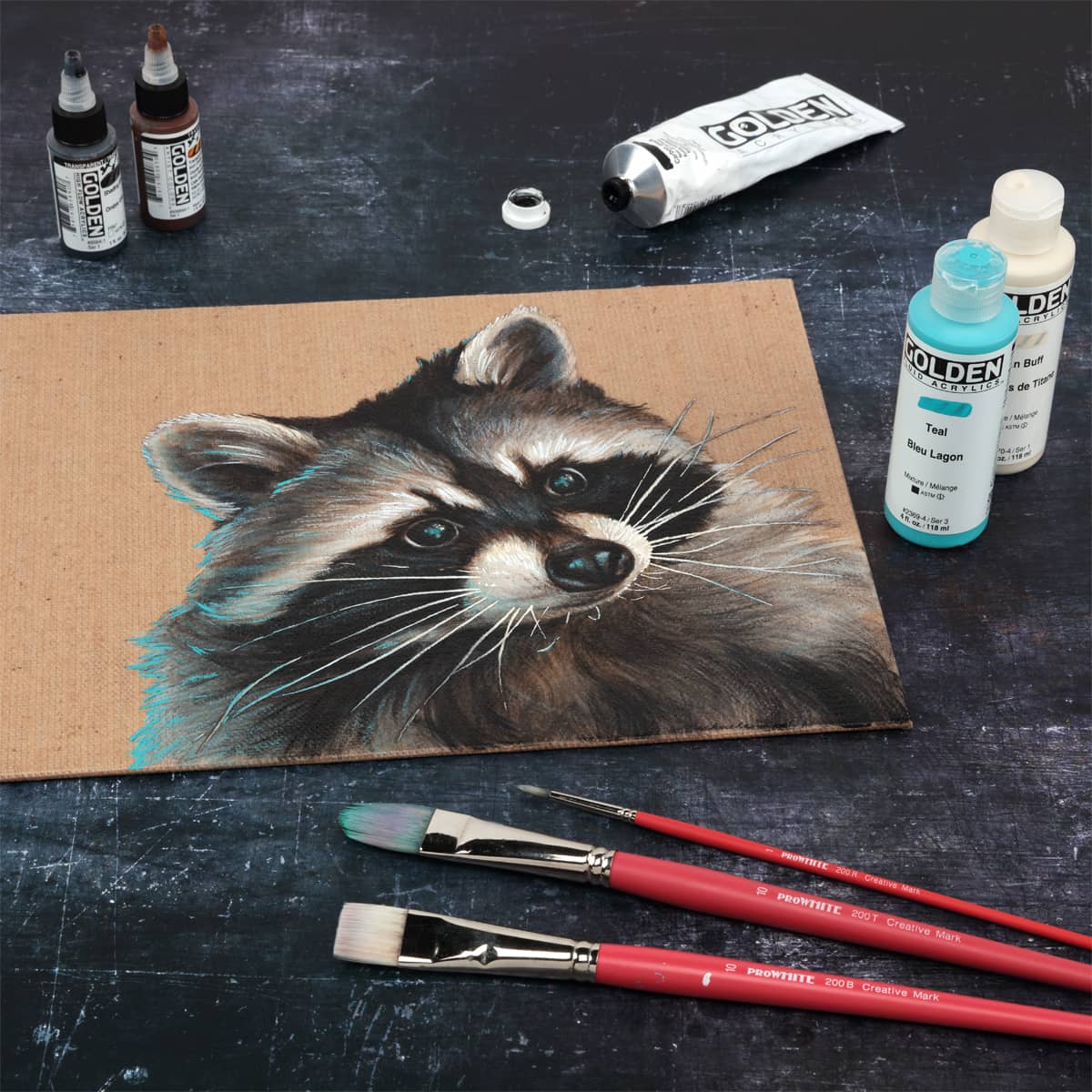 Vista Jute Clear-Primed Panel artwork