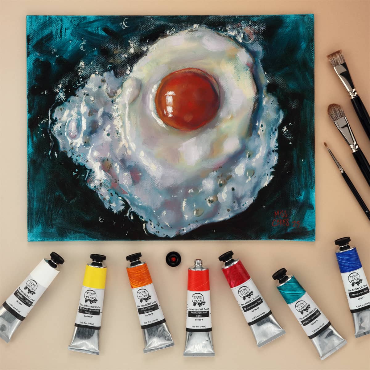 Vista Jute Oil-Primed Panel artwork