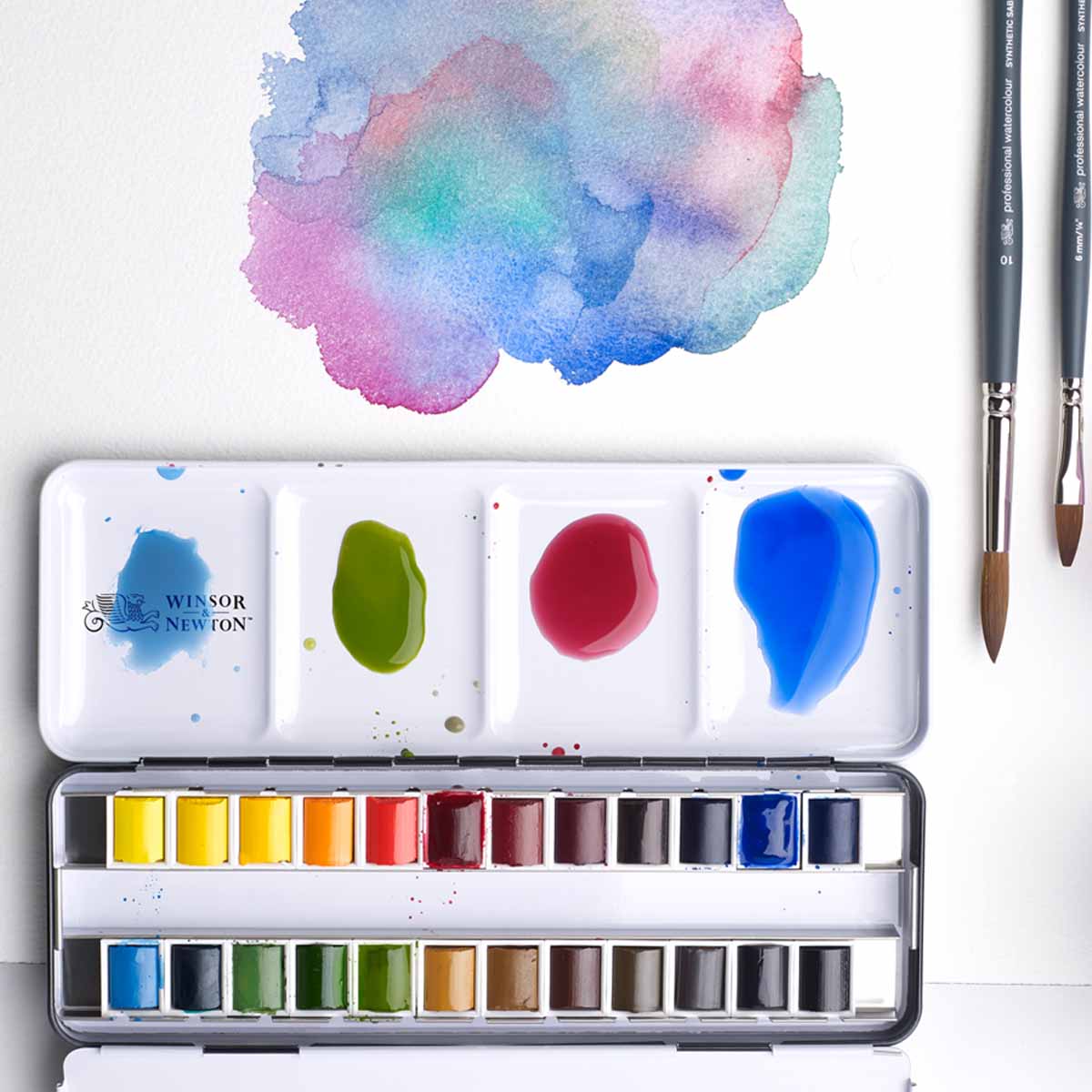 Winsor & Newton Professional Watercolor Half Pan Sets