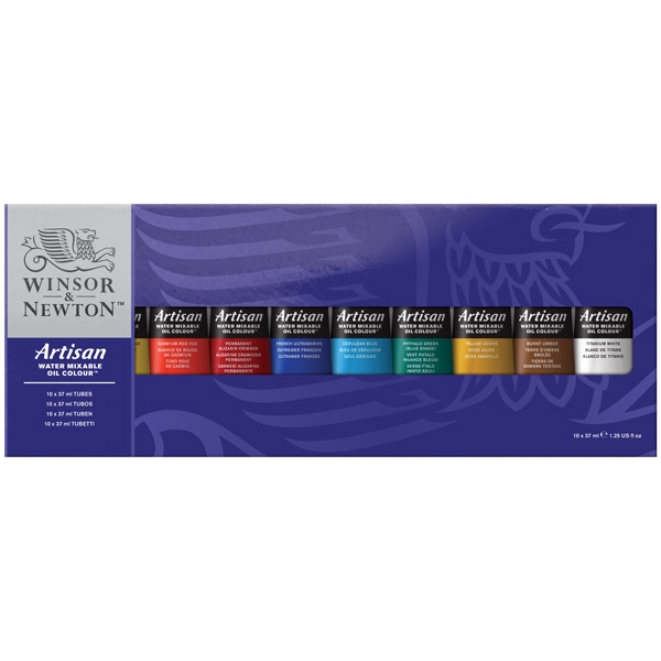 Winsor & Newton Artisan Water Mixable Oil Color  Set of 10, 37ml Tubes