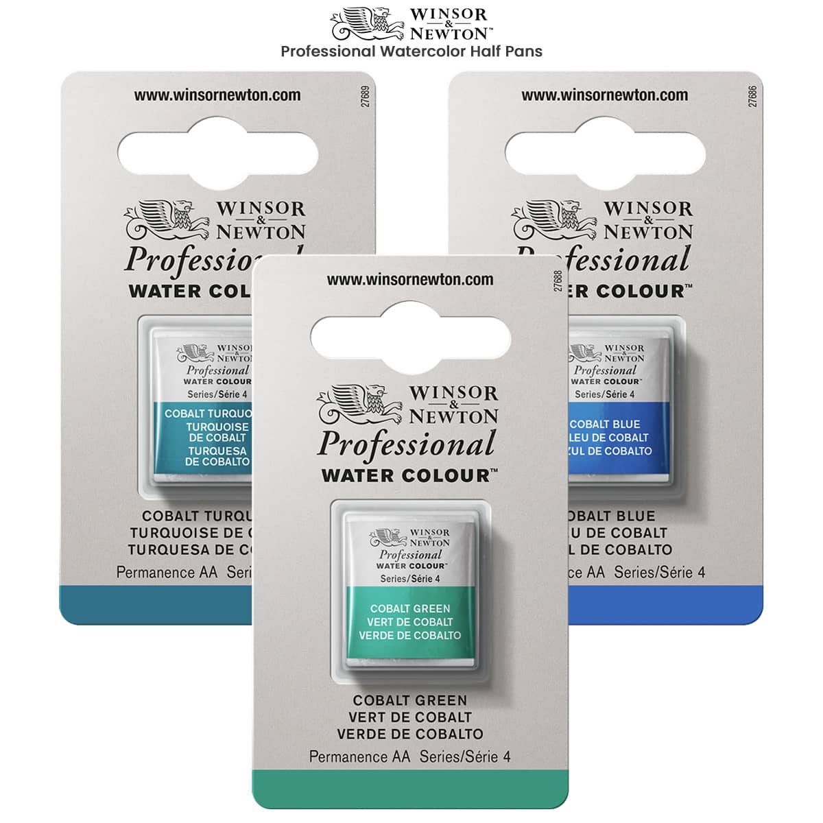 Winsor & Newton Professional Watercolour half pans