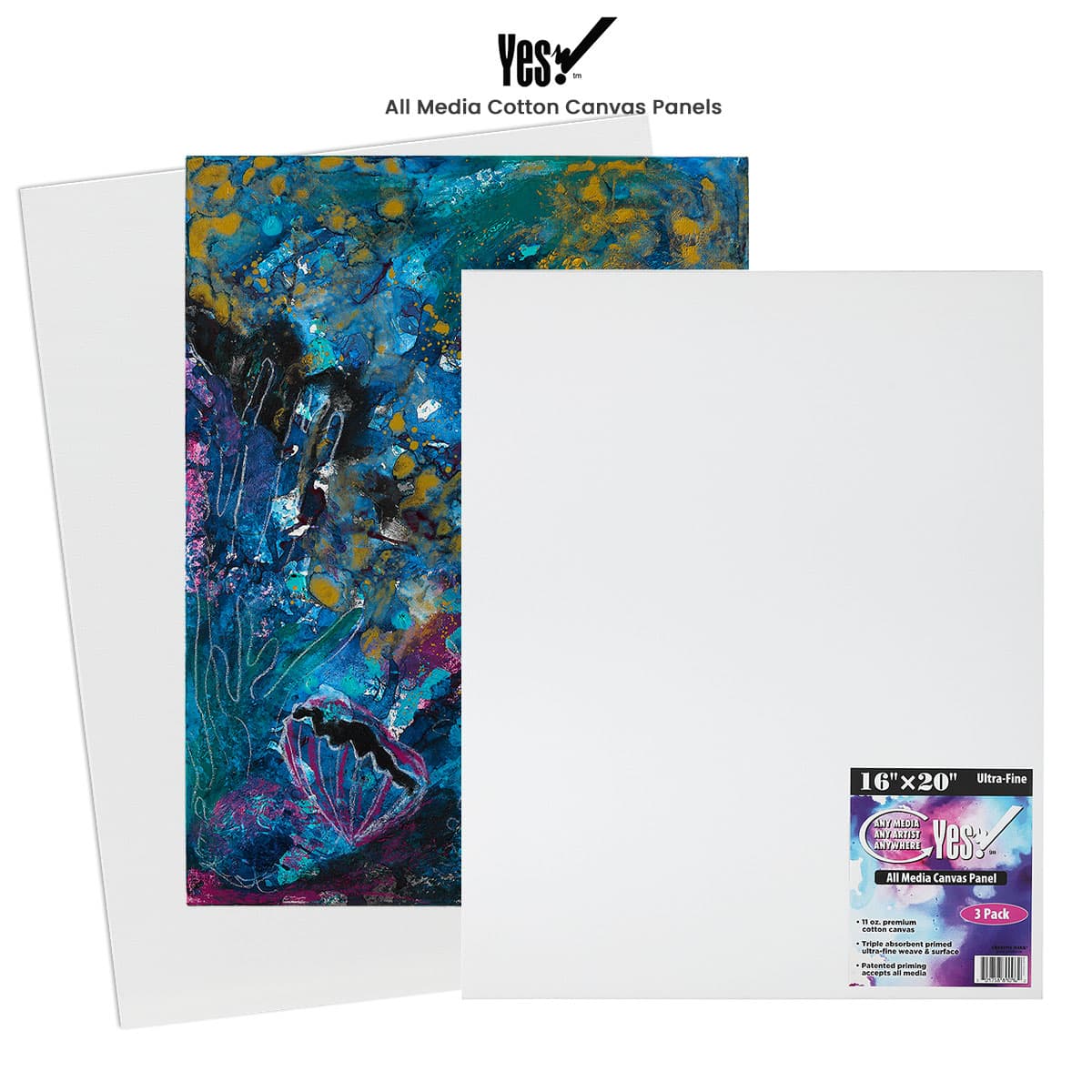 Yes! All Media Cotton Canvas Panels