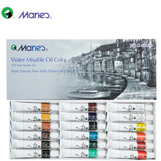 Maries Soluble Oil Colors 18 Set 12 ml tubes