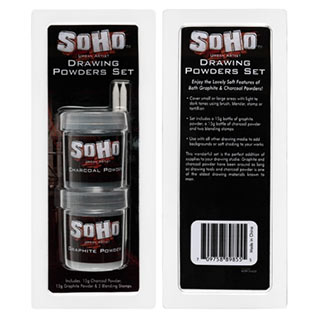 SoHo Graphite And Charcoal Drawing Powders