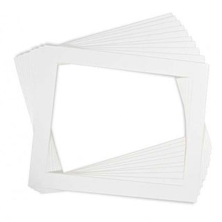 Crescent Select Pre Cut White Glove Mat 10 Packs